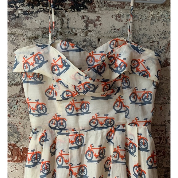Anthropologie Dresses & Skirts - Anthropologie Bicycle Print Cotton Dress
